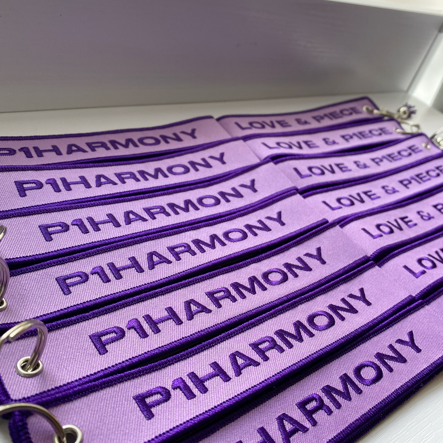 P1Harmony - "Love & P1ece" Embroidered Keychain Wristlet