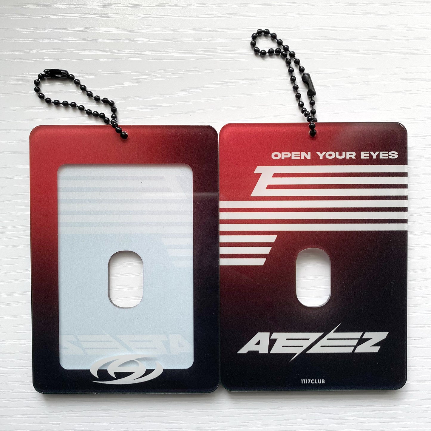 ATEEZ "The World Ep.1" Inspired Acrylic Photocard Holder (Black/Red Ver.)