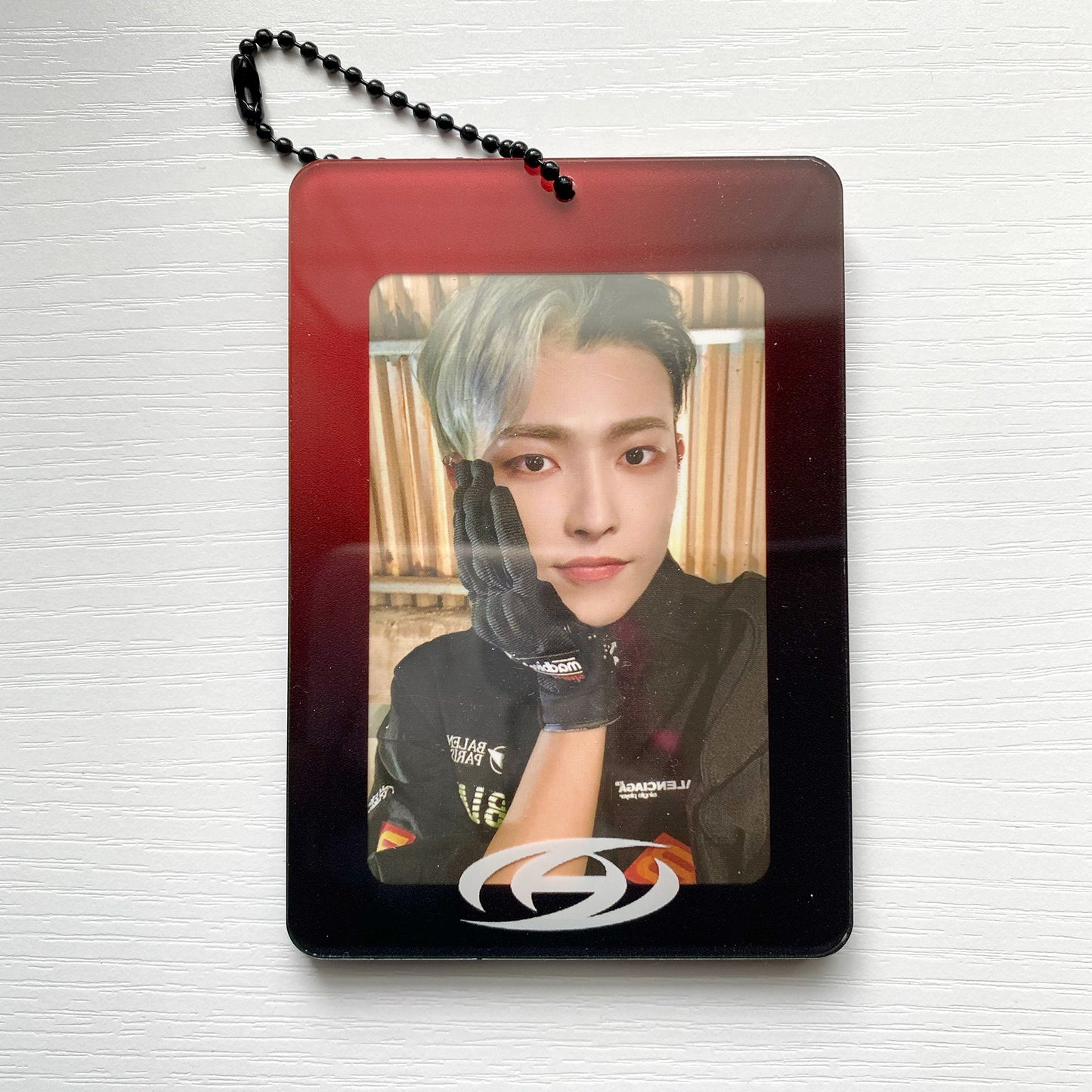 ATEEZ "The World Ep.1" Inspired Acrylic Photocard Holder (Black/Red Ver.)