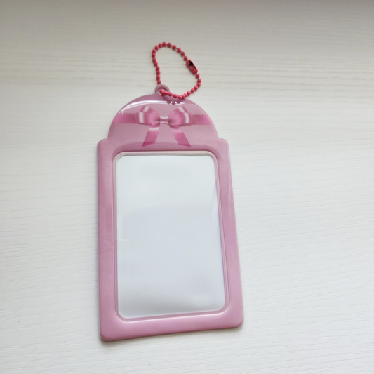 Pink Bow PVC Photocard Holder