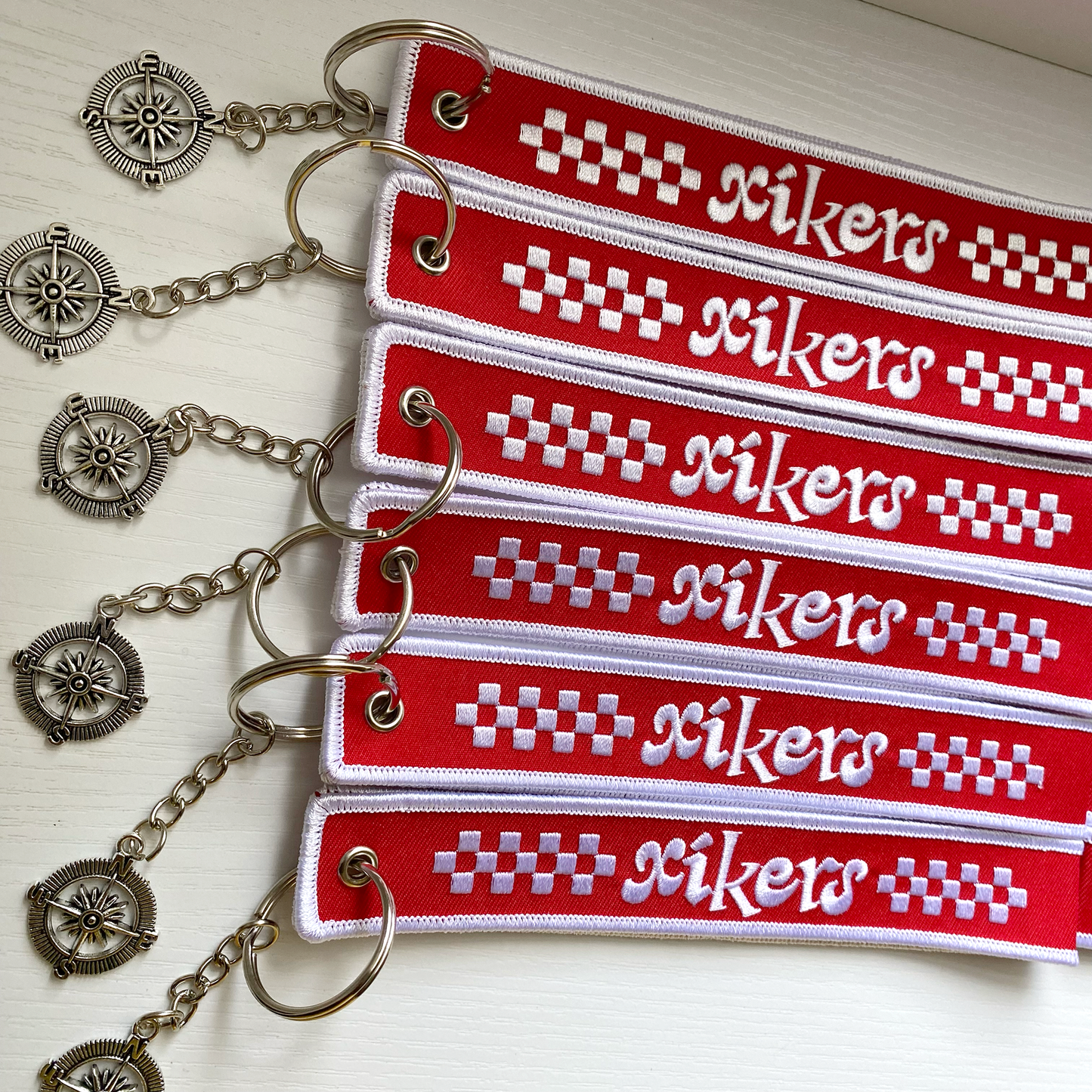 XIKERS Inspired Embroidered Keychain Wristlet