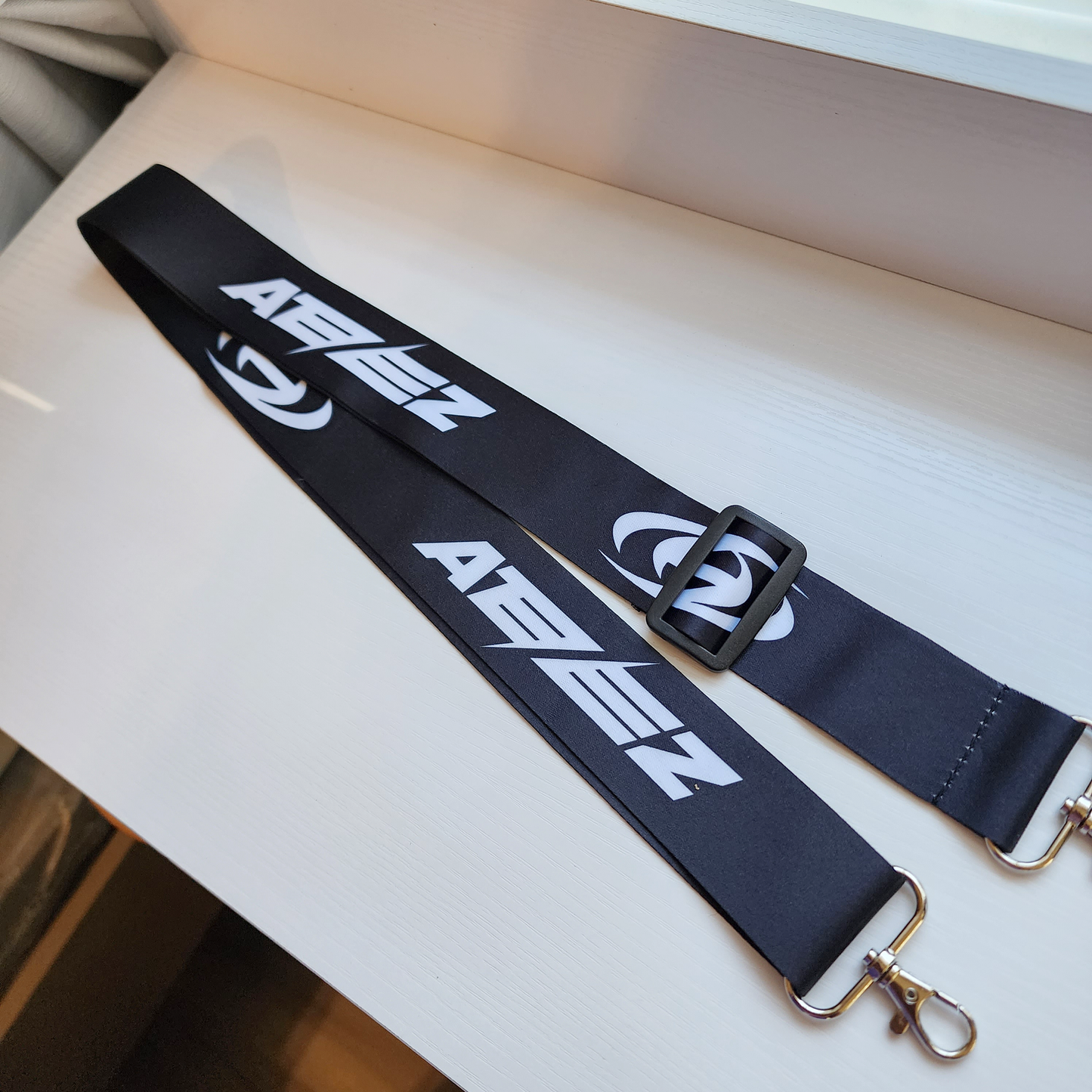 ATEEZ "The World Ep.1" Inspired Bag Strap (Black/White Ver.)