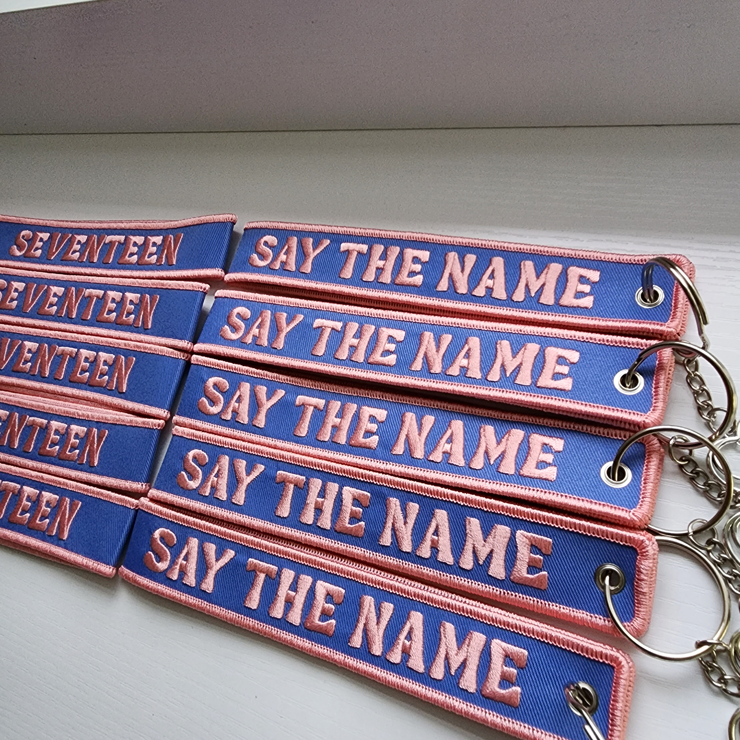 Seventeen - "Say the Name" Embroidered Keychain Wristlet