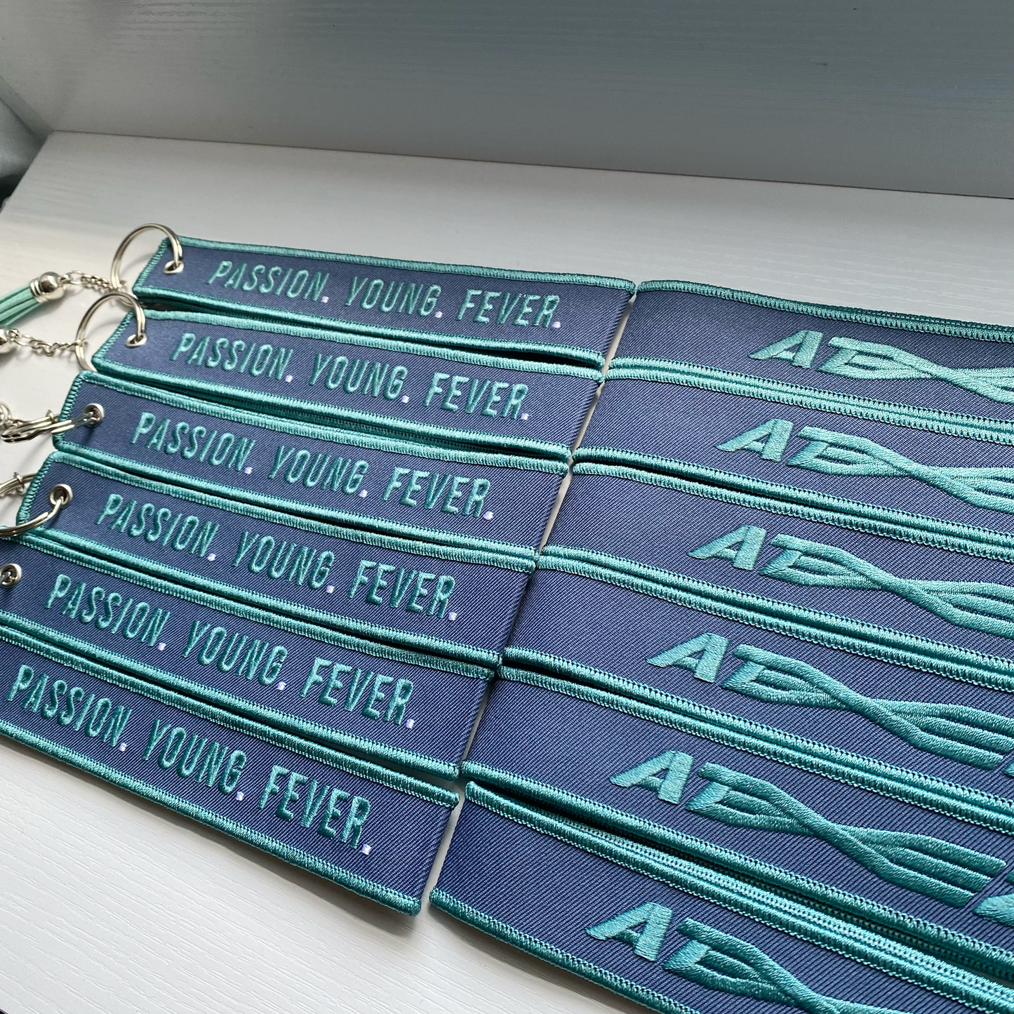 ATEEZ - "Turbulence" Inspired Embroidered Keychain Wristlet