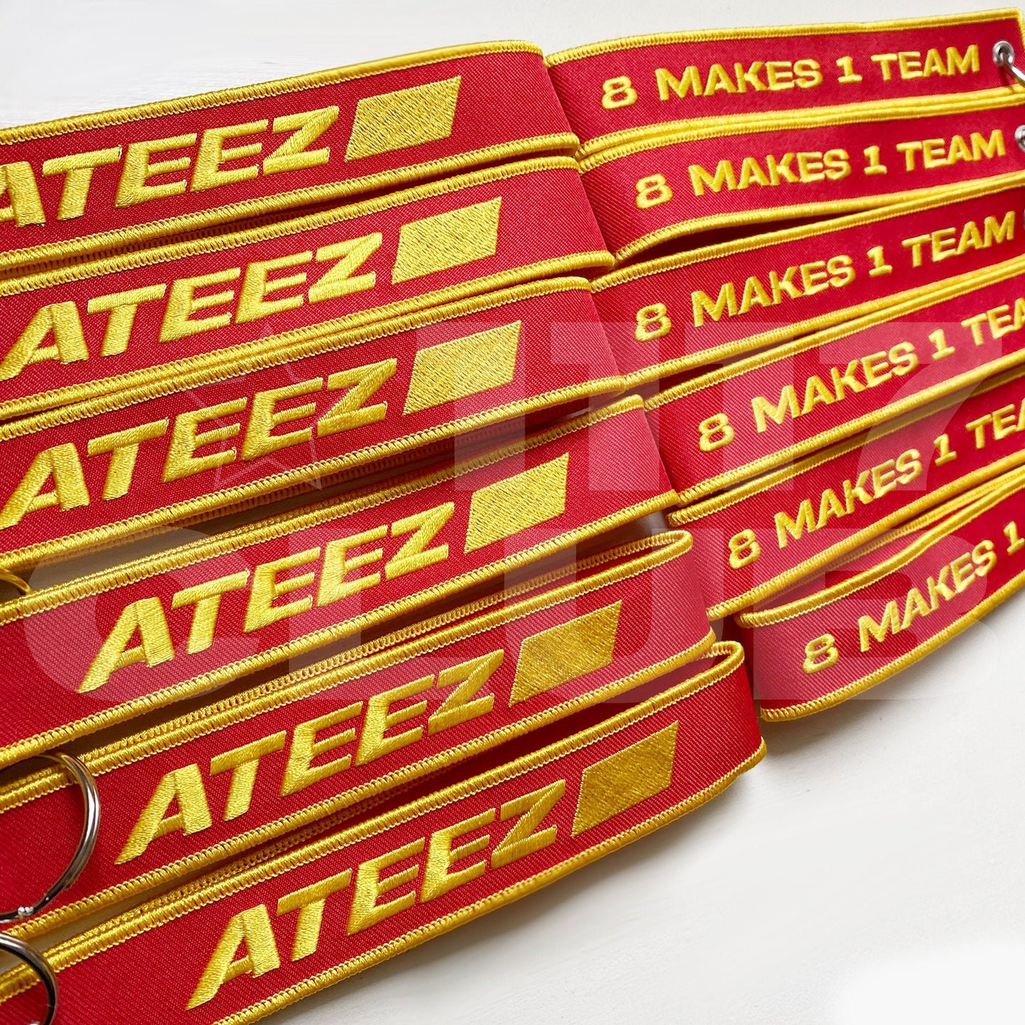 ATEEZ - "8 Makes 1 Team" Embroidered Keychain Wristlet